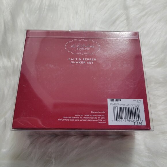 St. Nicholas Square Winter Salt & Pepper Shaker Set - Picture 2 of 6